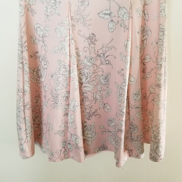 ModCloth Pink Floral Cocktail Dress Size Large - Picture 3 of 4